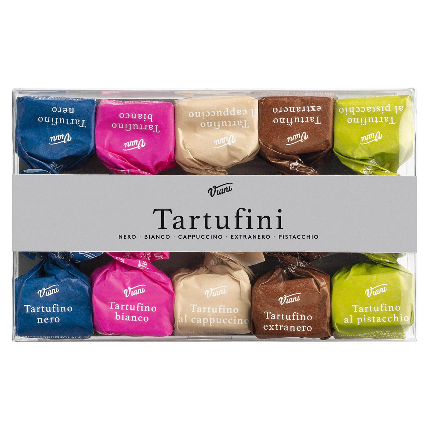 Tartufini dolci misti - Mini Schokoladentrüffel gemischt, 10er Packung, 70 g