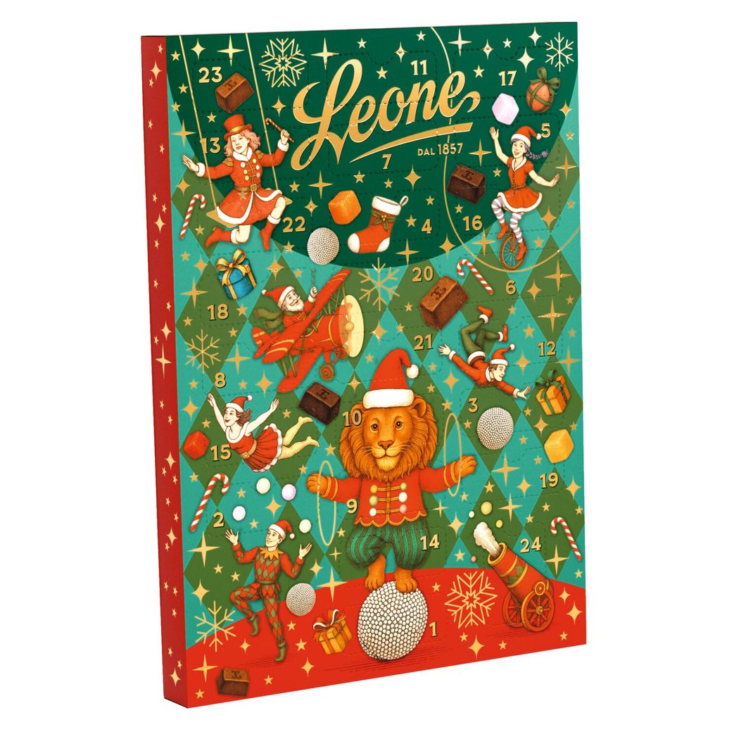 Adventskalender Candyland mit Pralinen & Geleefrüchten von Leone, 216 g