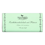 Zartbitterschokolade mit Pistazien, handgeschöpft von Dolci Pensieri, 75 g von Dolci Pensieri