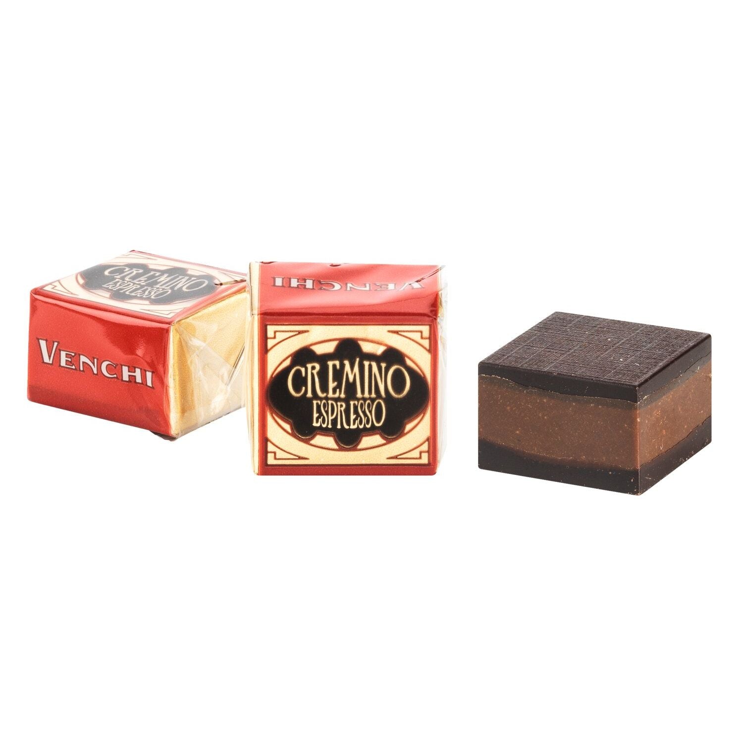 Cremino Caffè - Schichtpraline aus Zartbitterschokolade mit Kaffee von Venchi, 100 g