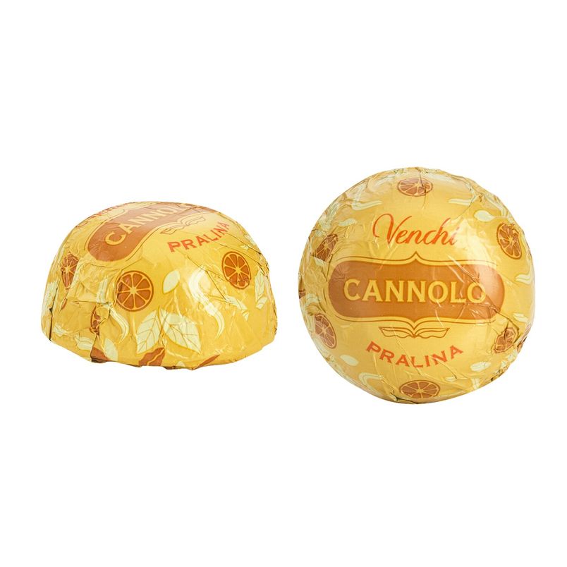 Zartbitterpraline mit Cannolo-Füllung von Venchi, 100 g / 6 St.