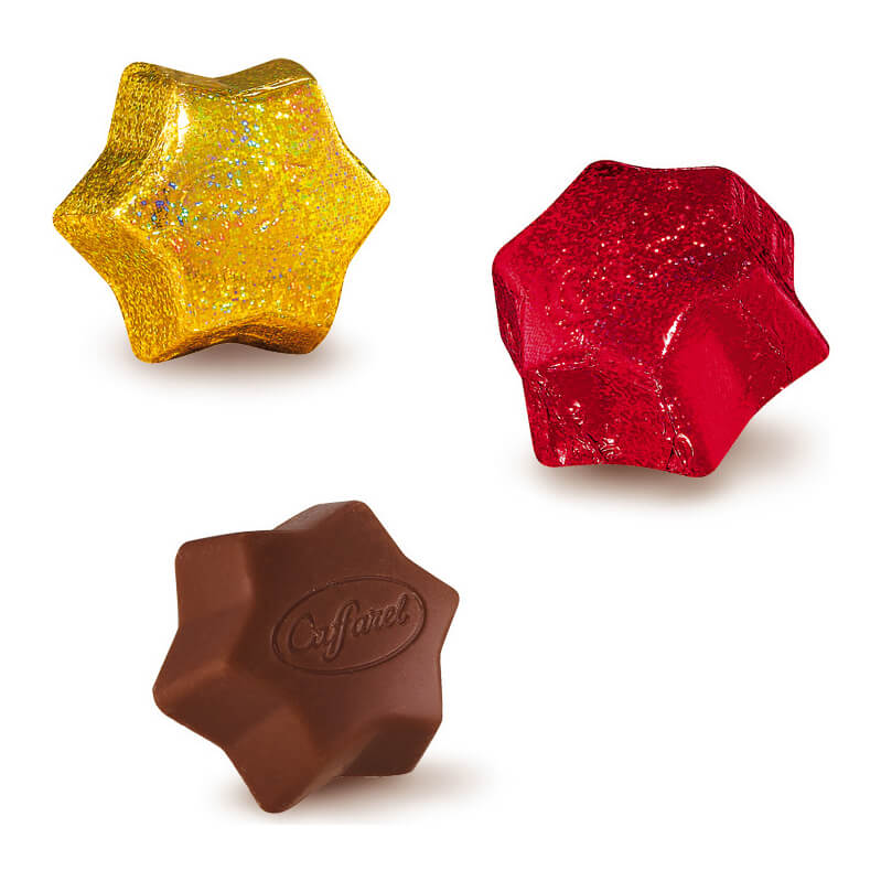 Schokosternchen aus Vollmilchschokolade - Pralinen von Caffarel, 100 g