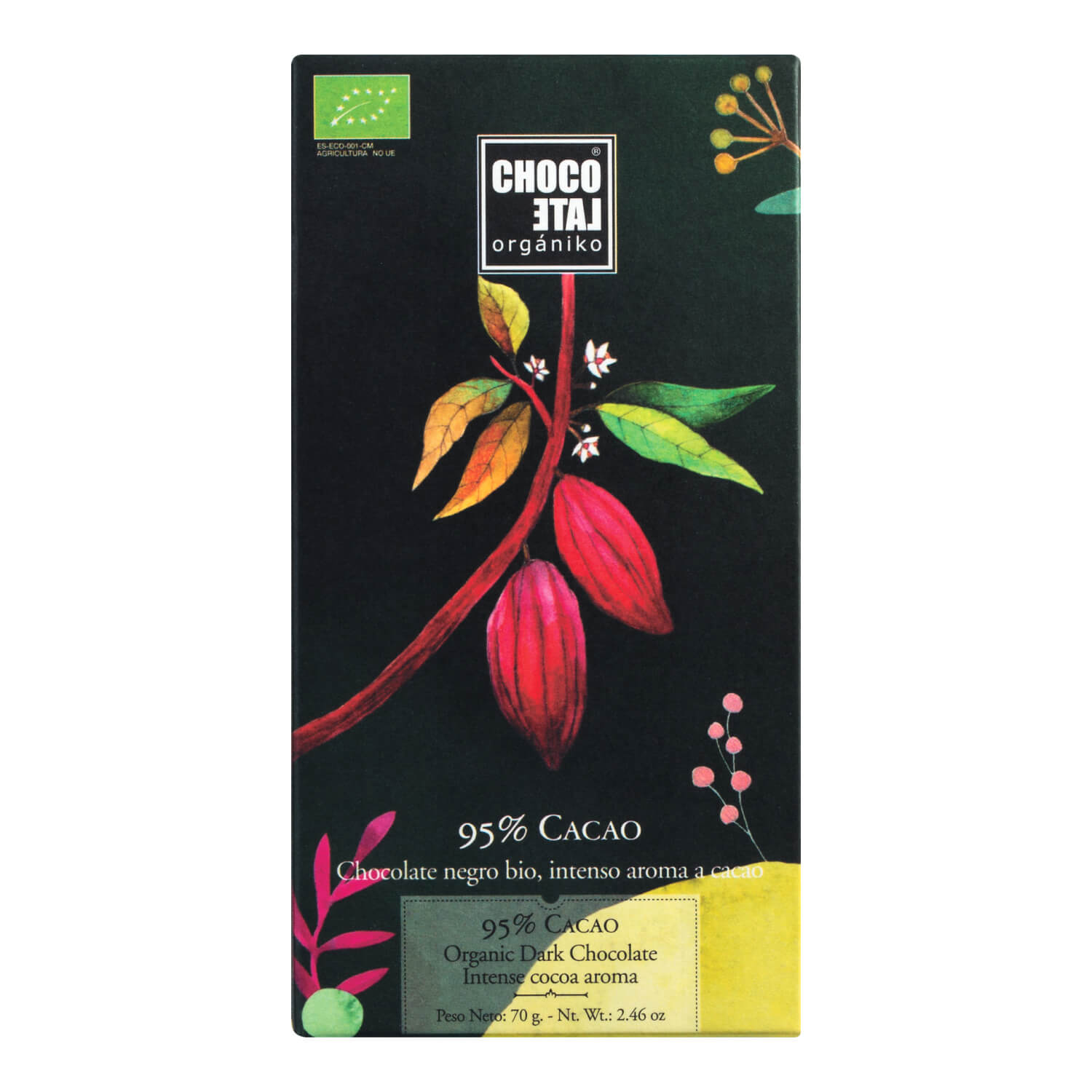Bitterschokolade 95 % Kakao, Bio von Chocolate Organiko, 70 g