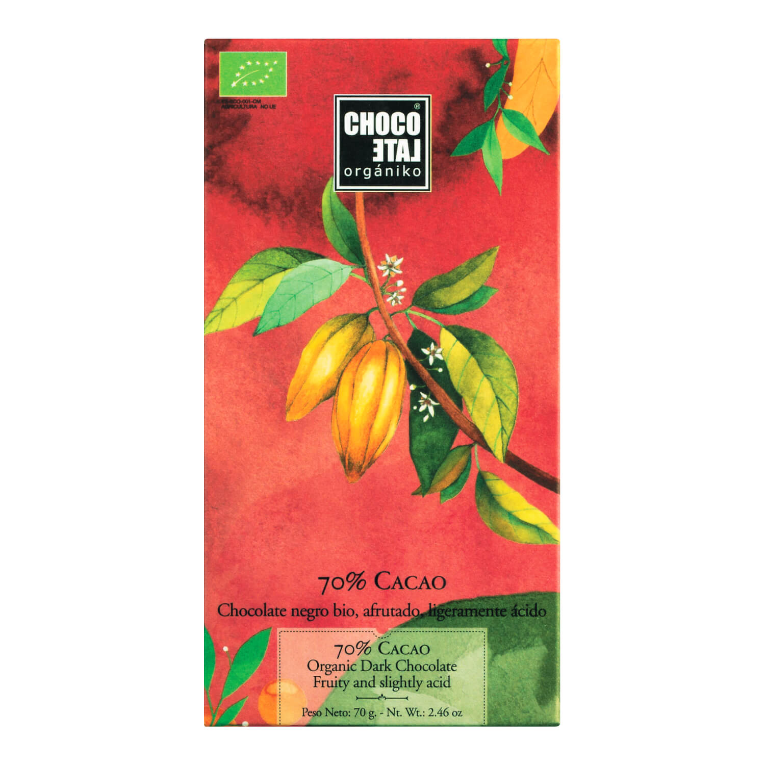 Zartbitterschokolade Bio von Chocolate Organiko, 70 g