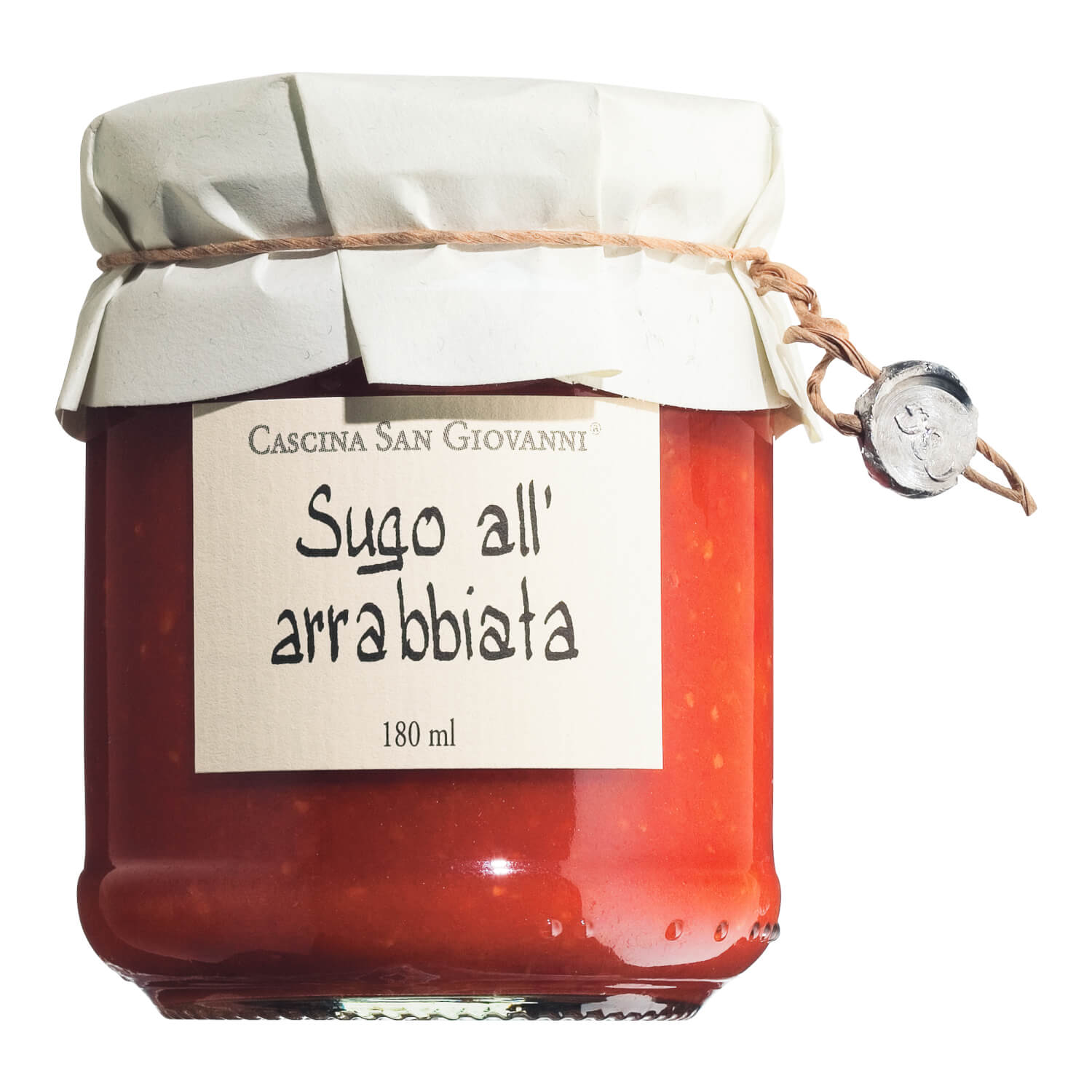 Sugo all arrabbiata Tomatensauce mit Chili - scharf von Cascina San Giovanni, 180 ml