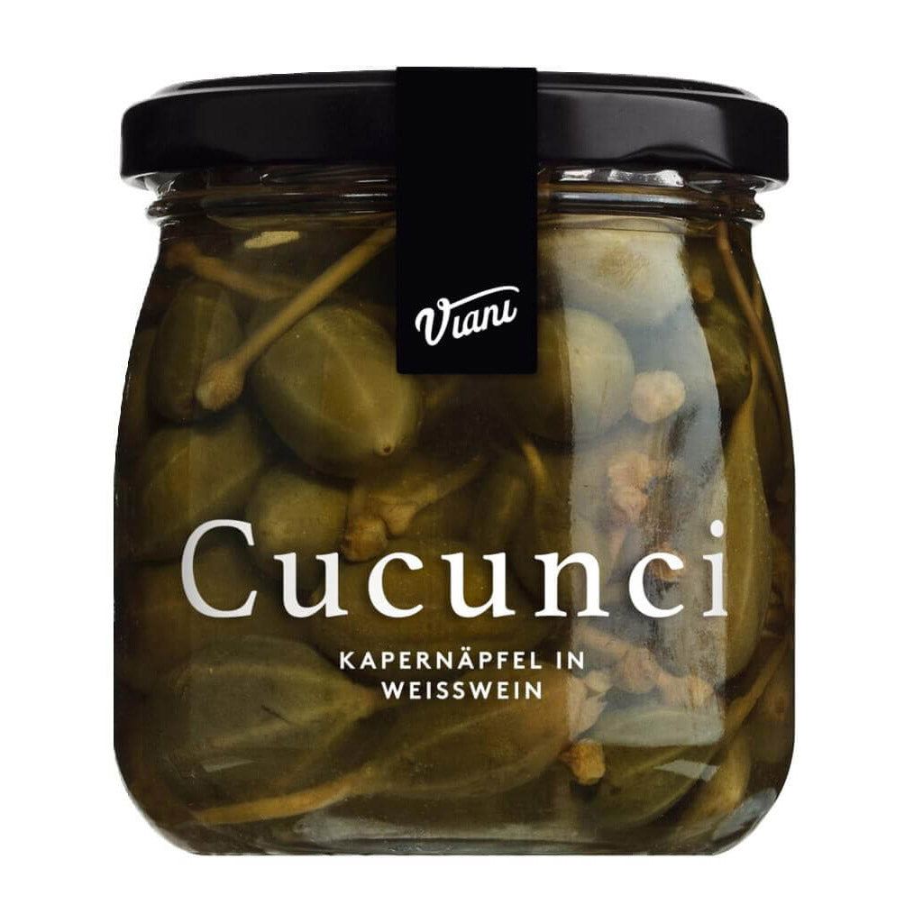 Cucunci - Kapernäpfel in Weißwein, 180 g