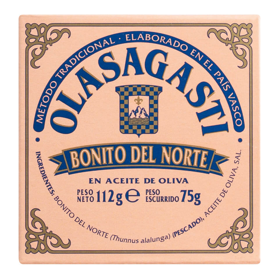 Tonno Alalunga - magerer, zartrosa Thunfisch bester Qualität von Olasagasti, 120 g