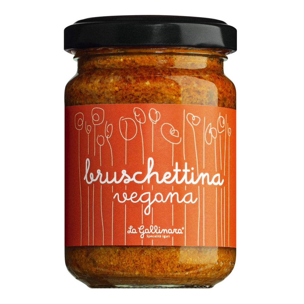 Bruschettina Aufstrich vegan mit Aubergine & Tomaten von La Gallinara, 130 g