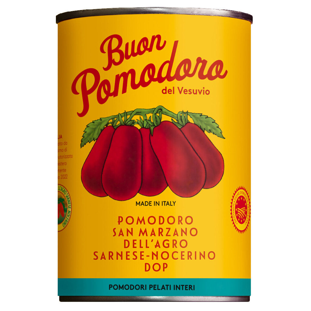 San Marzano Tomaten geschält DOP - handgeerntete Top-Qualität, 400 g