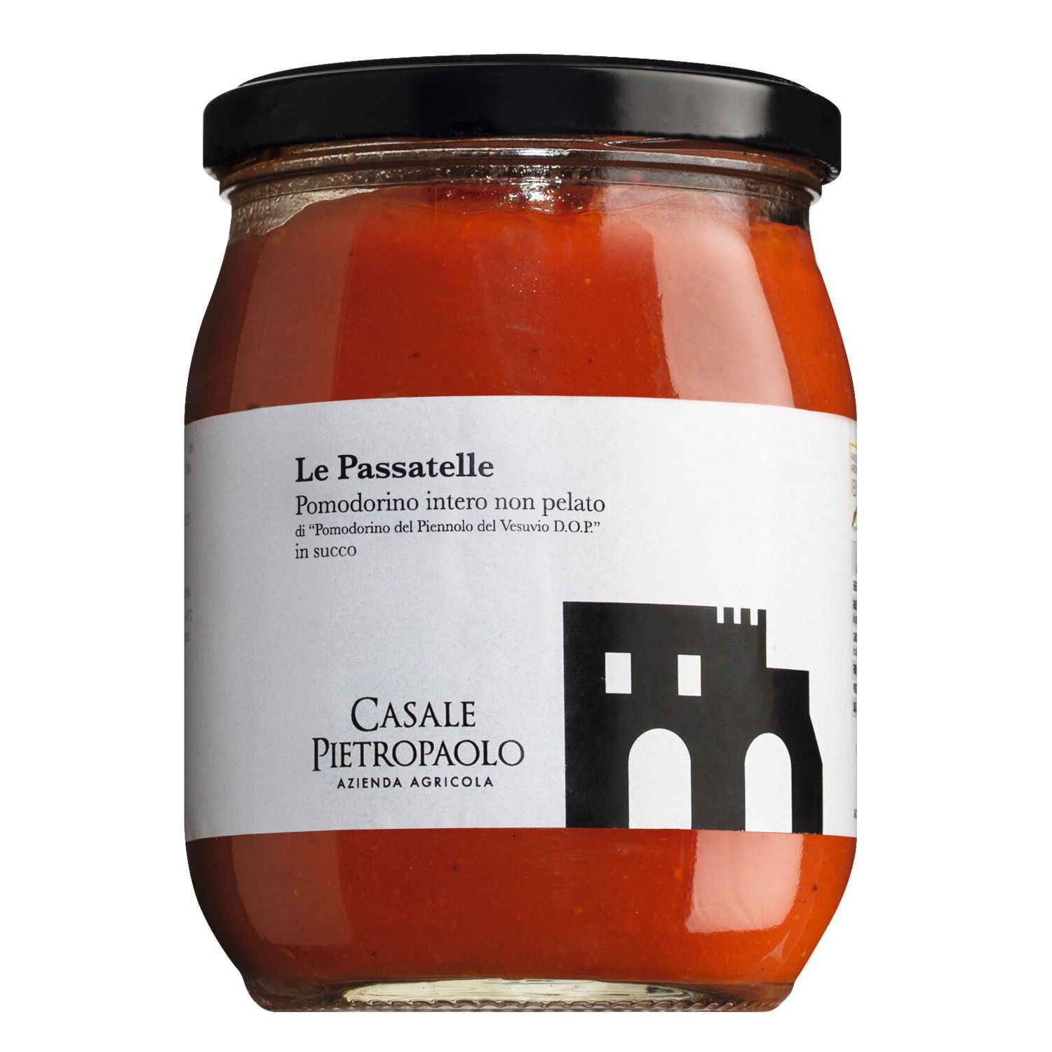 Ganze Piennolo del Vesuvio DOP Tomaten ­im eigenen Saft von Casale Pietropaolo, 580 g