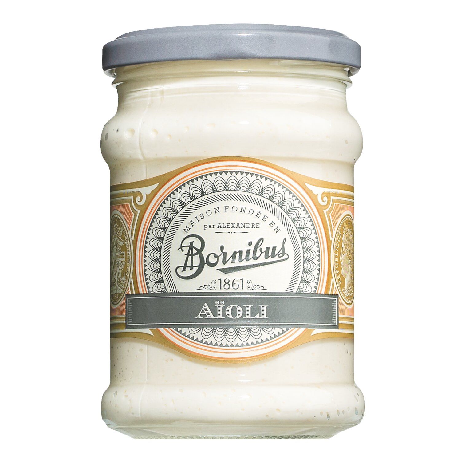 Sauce Aioli - Knoblauchmayonnaise von Bornibus, 220 g