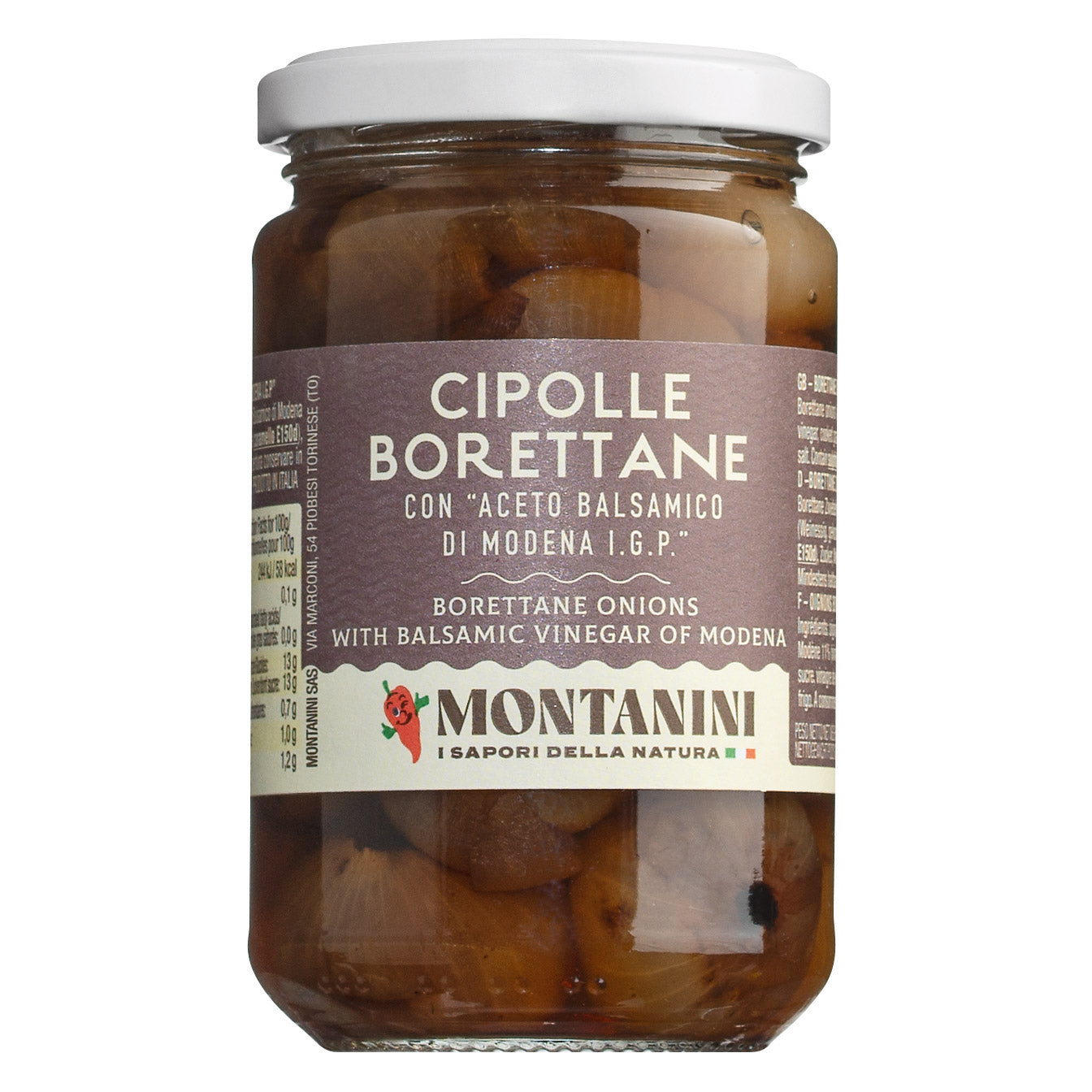 Borretane - Zwiebeln in Balsamessig von Montanini, 300 g