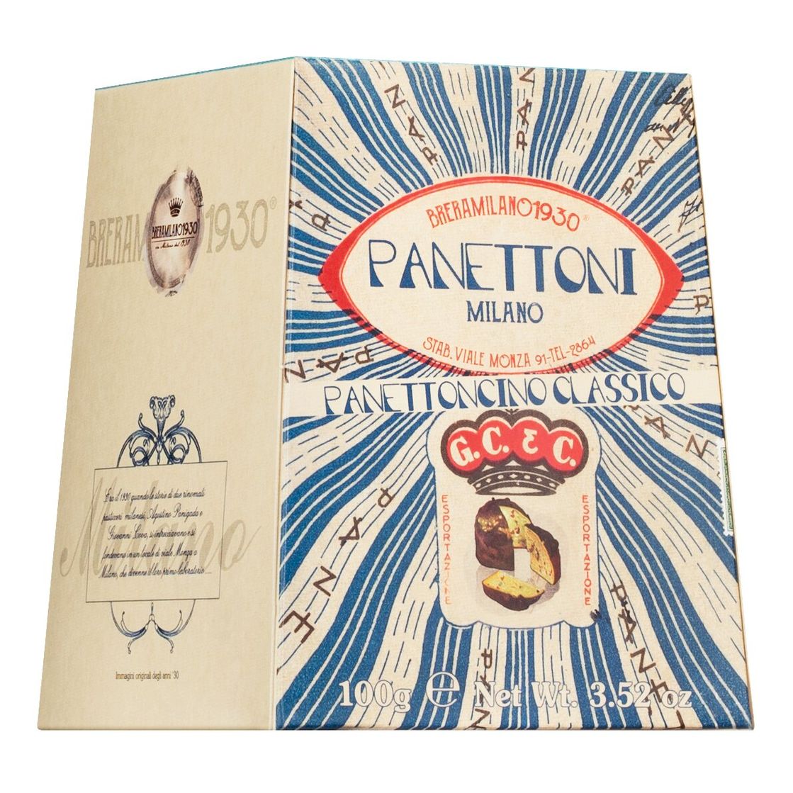 Panettoncino Classico - Mini-Hefekuchen von Breramilano, 100 g