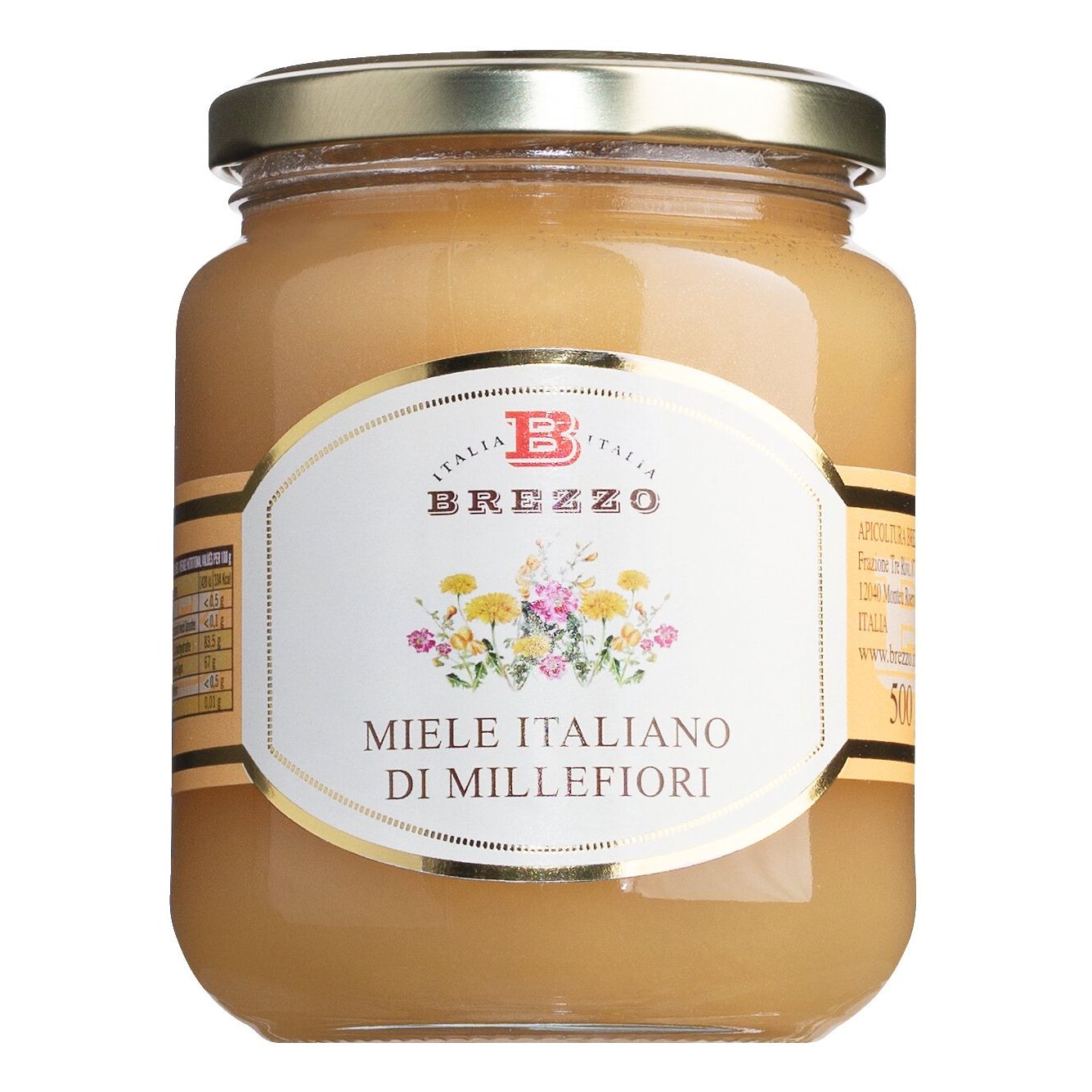 Wildblütenhonig aus Italien von Brezzo, 500 g