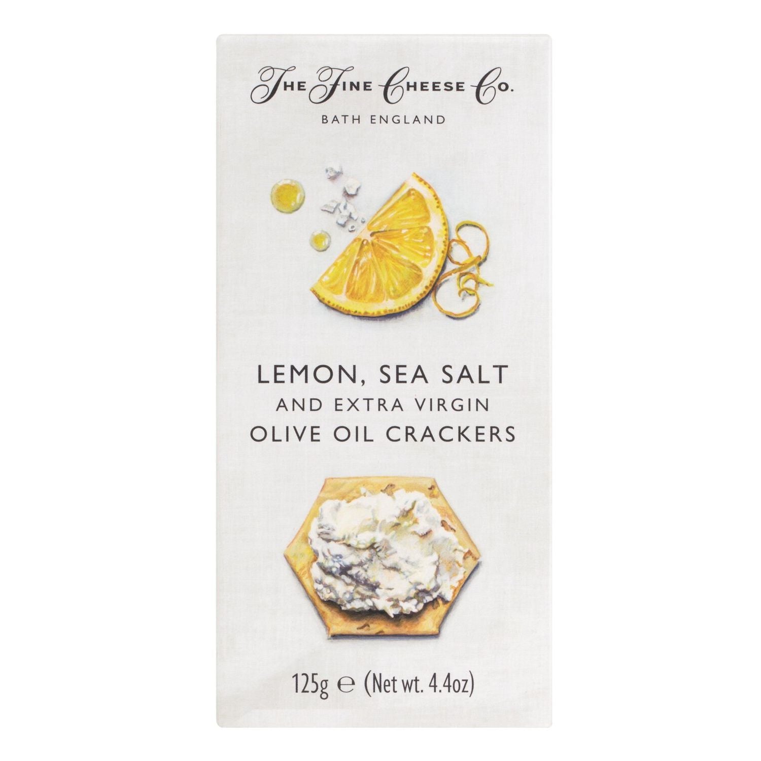 Cracker mit Zitrone, Meersalz & Olivenöl von Fine Cheese Company, 125 g