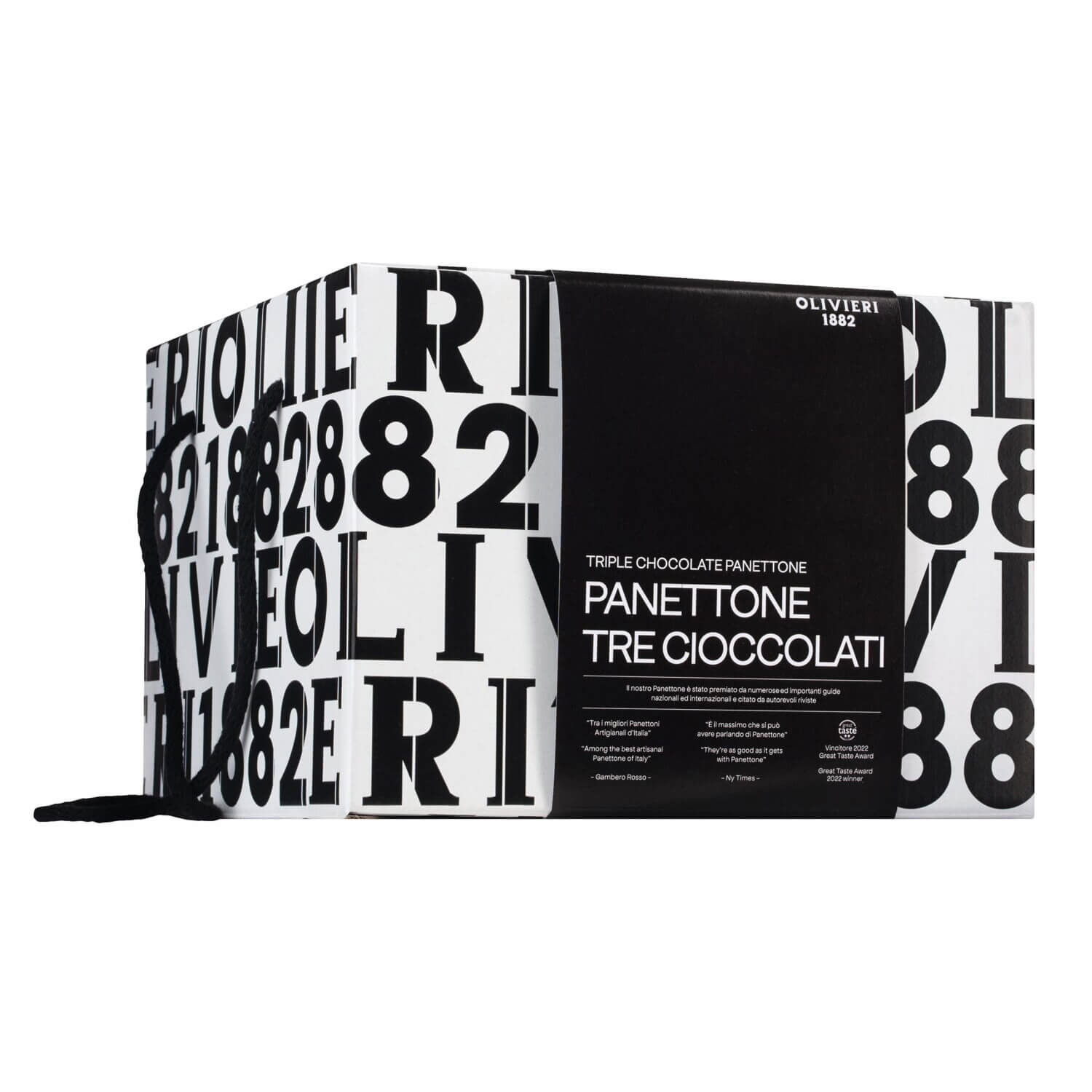 Panettone mit dreierlei Schokoladen von Olivieri 1882, 1 kg