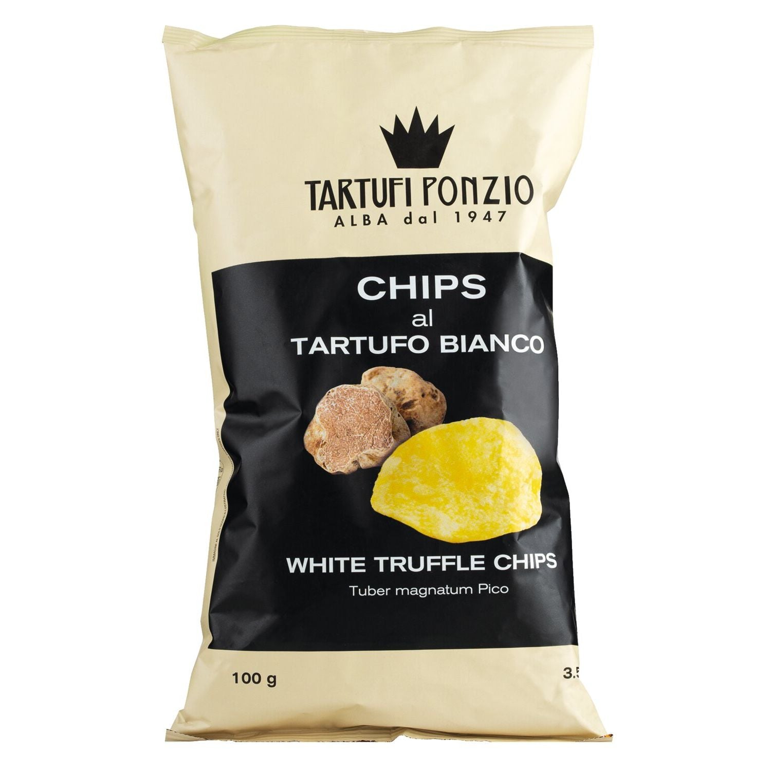 Chips al tartufo bianco - Chips mit weißem Trüffel von Tartufi Ponzio, 100 g