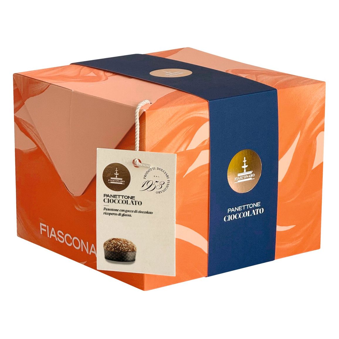 Panettone mit Schokoladenstückchen im Geschenkkarton von Fiasconaro, 750 g