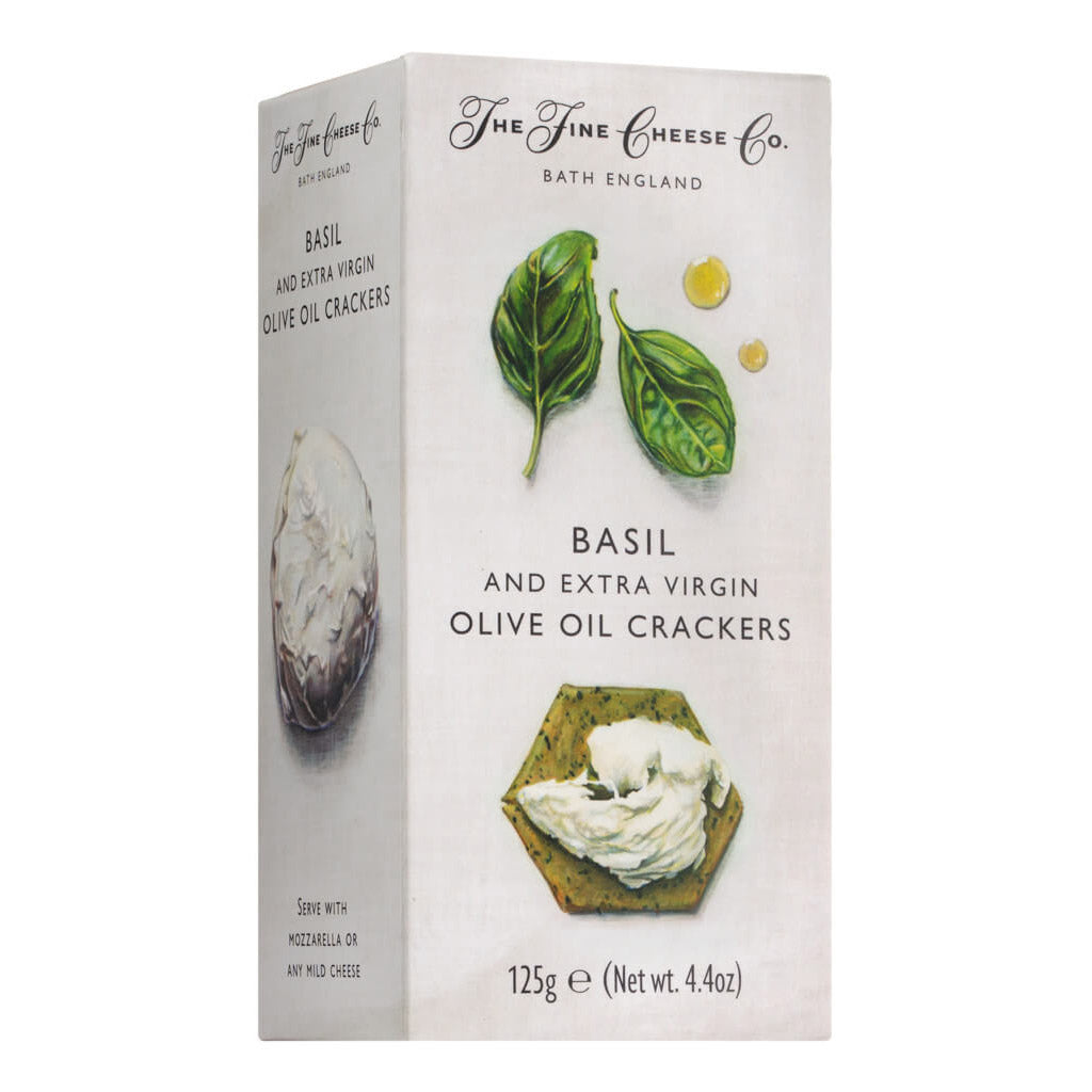 Cracker mit Basilikum & Extra Virgin Olivenöl, 125 g