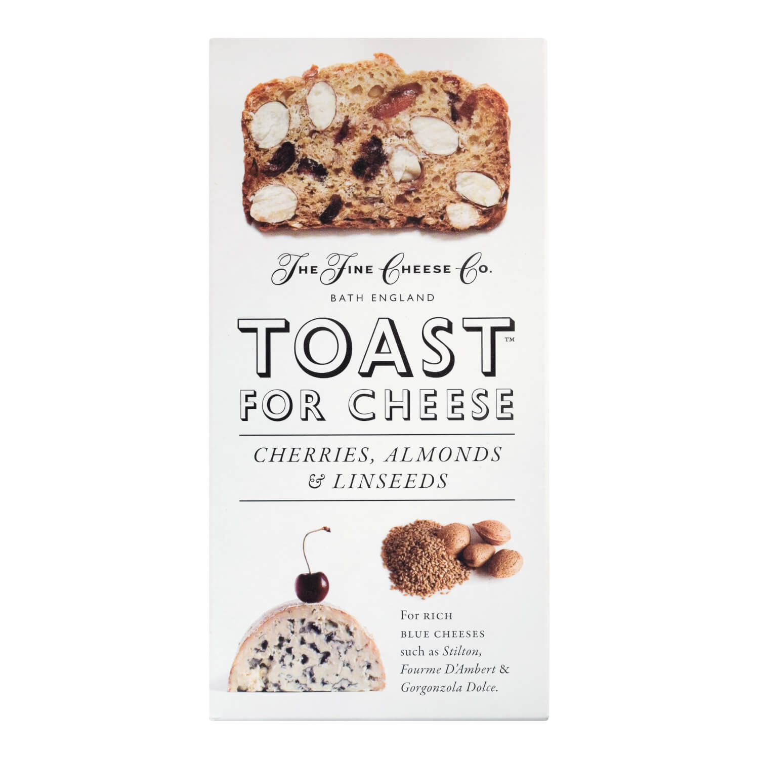 Toast for Cheese - Cherries, Almonds & Linseeds mit Kirschen, Mandeln & Leinsamen von Artisan Biscuits, 100 g