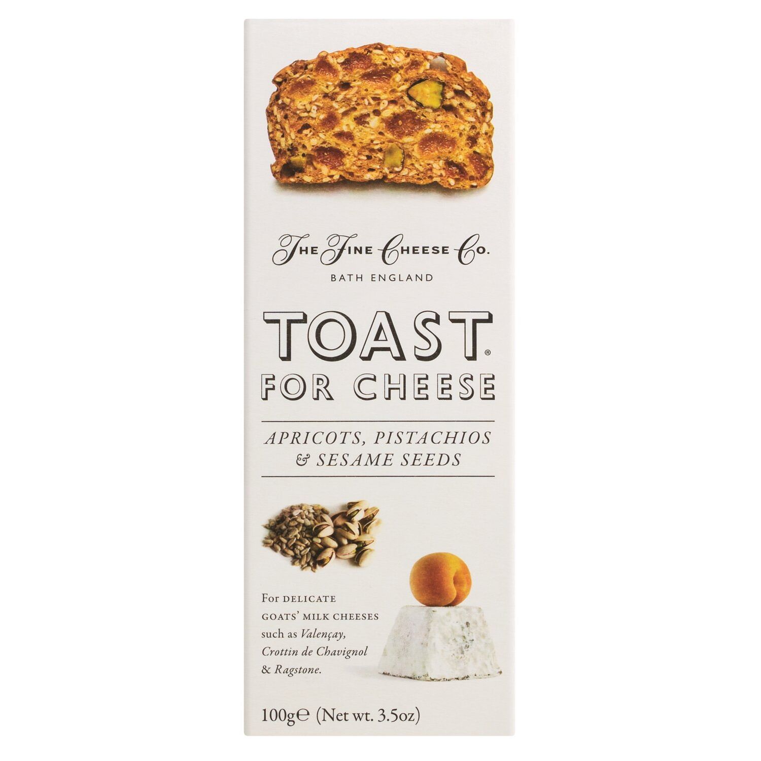 Toast for Cheese mit Pistazien, Aprikosen & Sonnenblumenkernen von Fine Cheese Company, 100 g