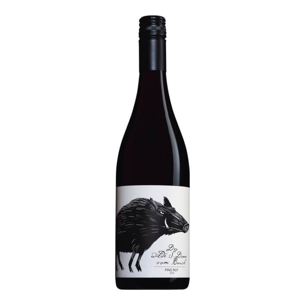 Der wilde S. Dona vom Bruch die Wildsau Pino Rot von Donabaum, 0,75 l