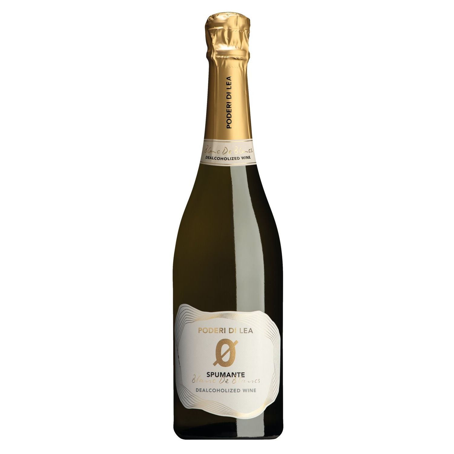 Poderi di Lea Spumante Blanc de Blancs - alkoholfreier weißer Schaumwein von Lea Winery, 0,75 l