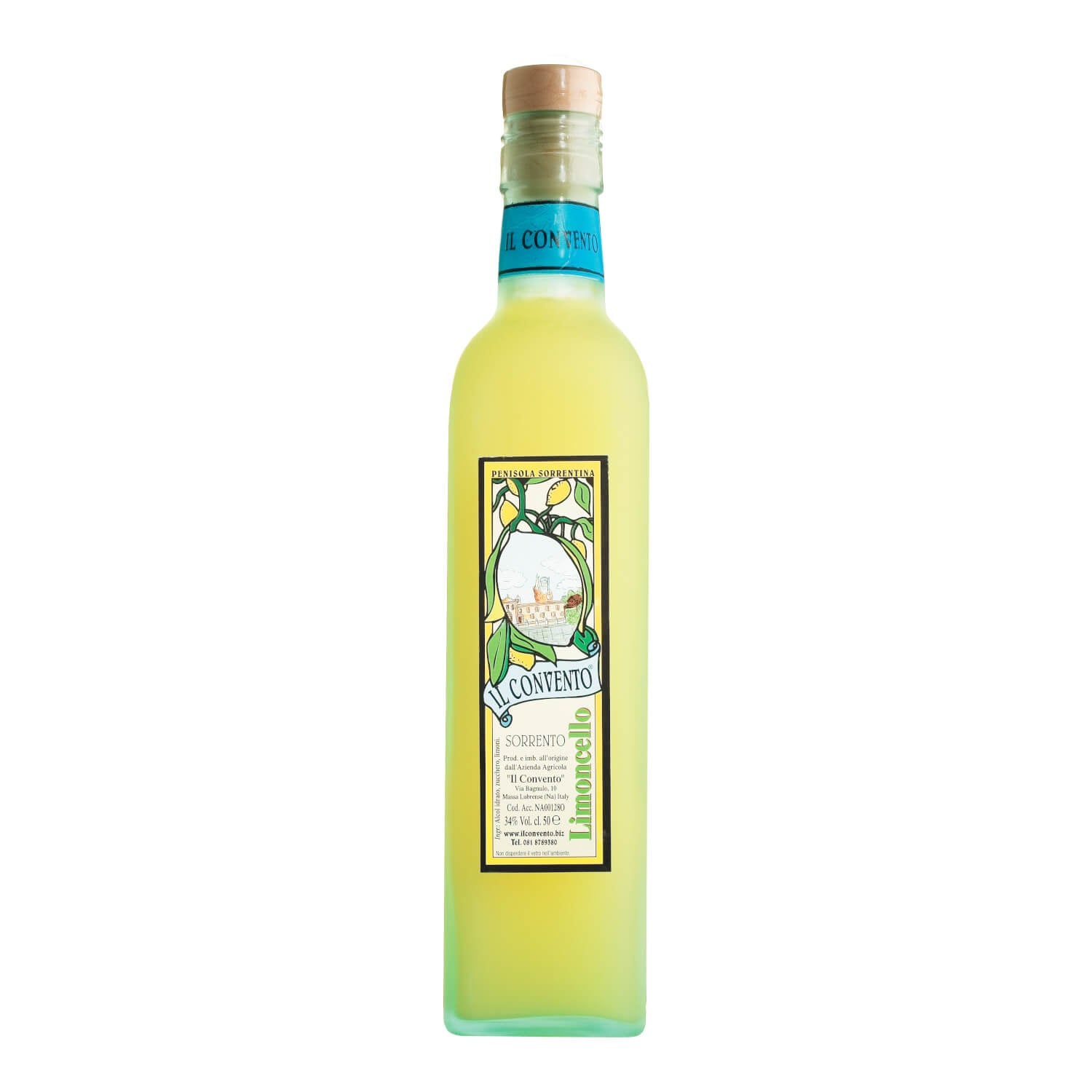 Limoncello – traditioneller italienischer Limonenlikör von Il Convento, 0,5 l