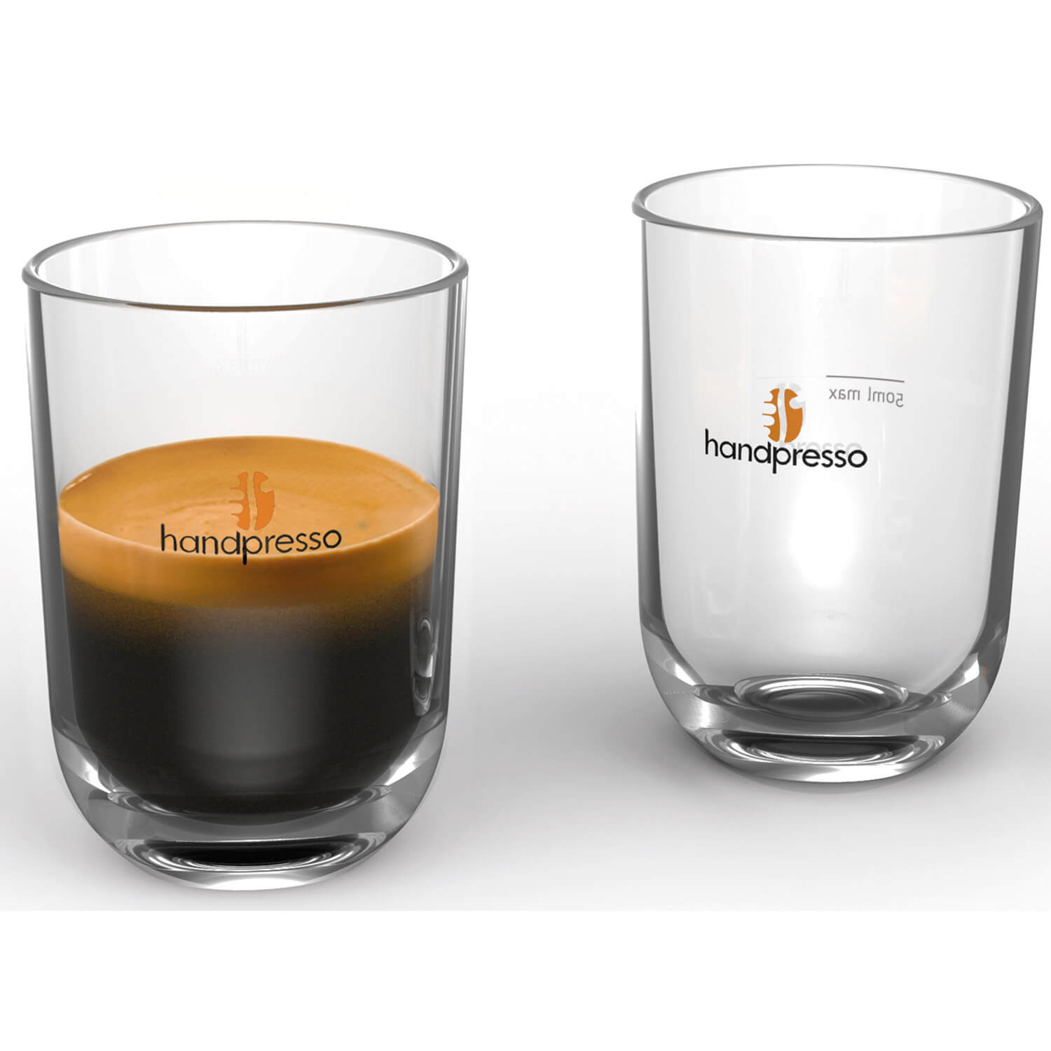 2 unzerbrechliche Espressotassen für Handpresso Geräte