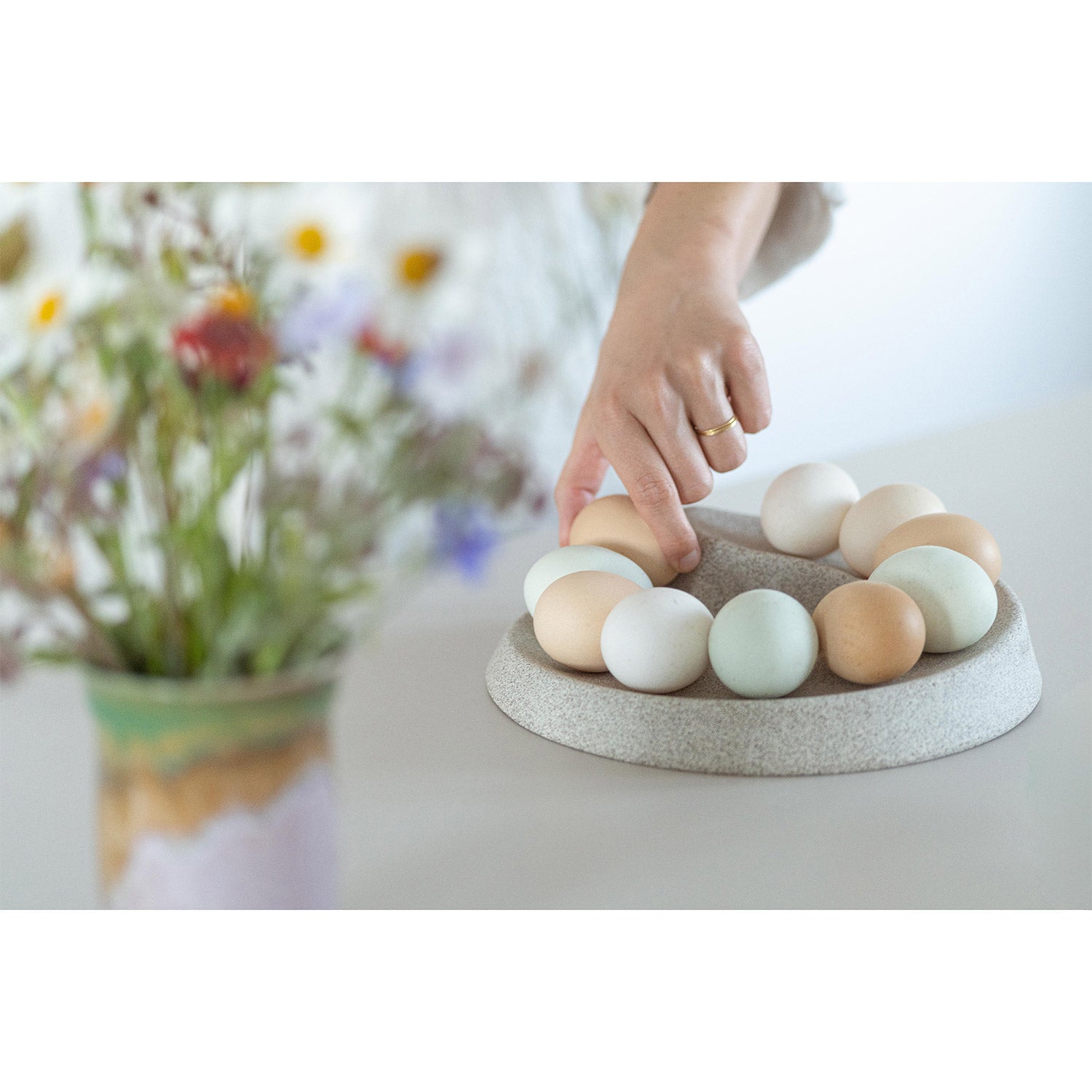 eidotter aufbewahren Rock&Roll® zur Eierlagerung aus Granicium®-Rutil