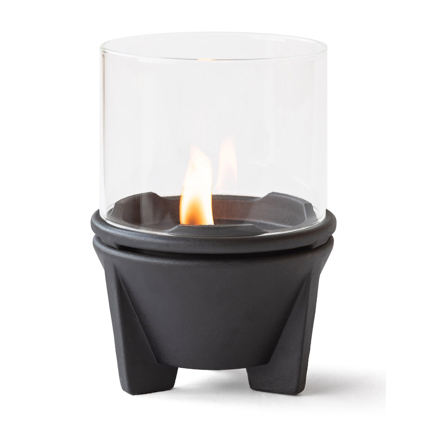 Schmelzfeuer® Indoor CeraLava® mit Windglasaufsatz von Denk