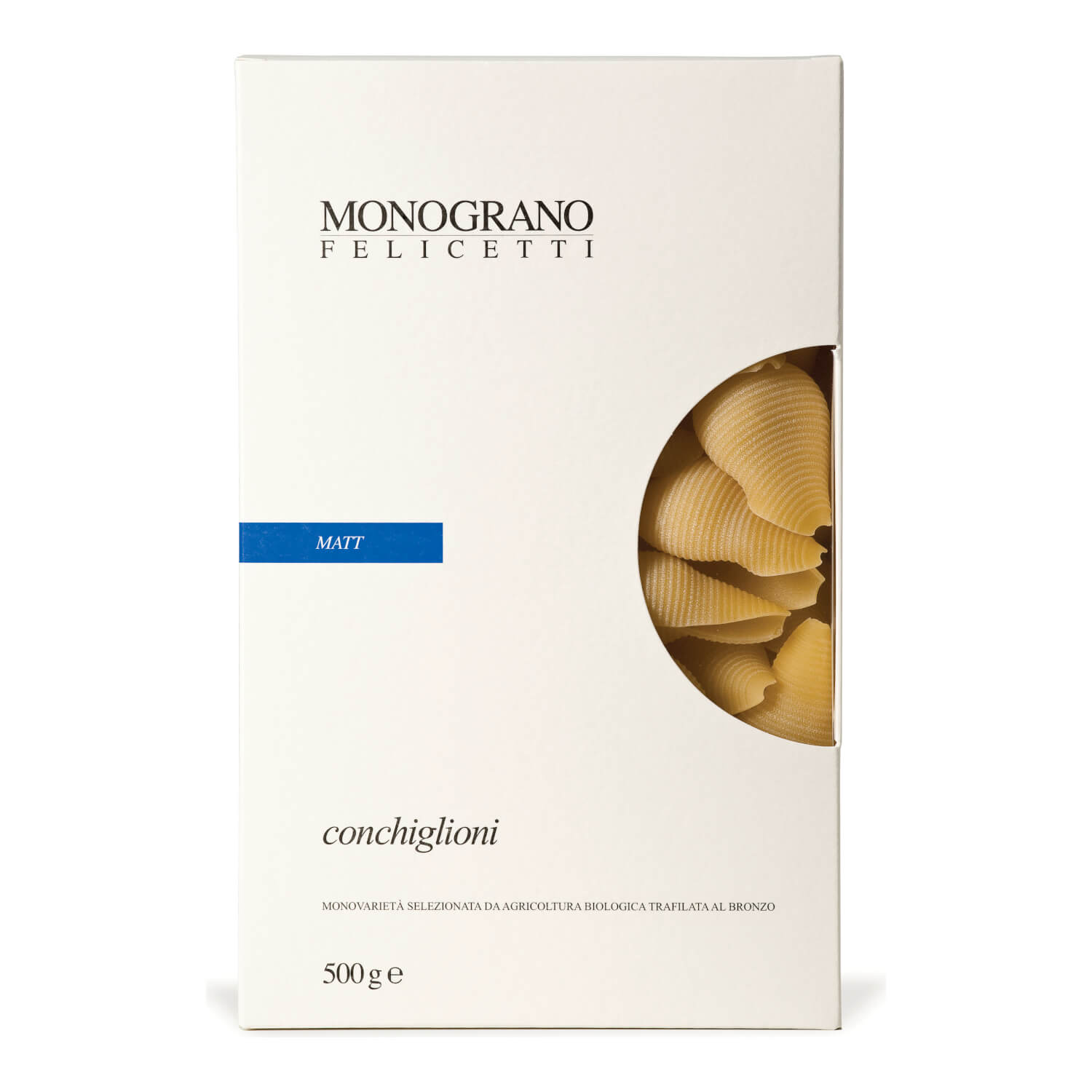 Felicetti Conchiglioni (Große Muschel) di Granoduro Matt aus Hartweizen Bio, 500 g