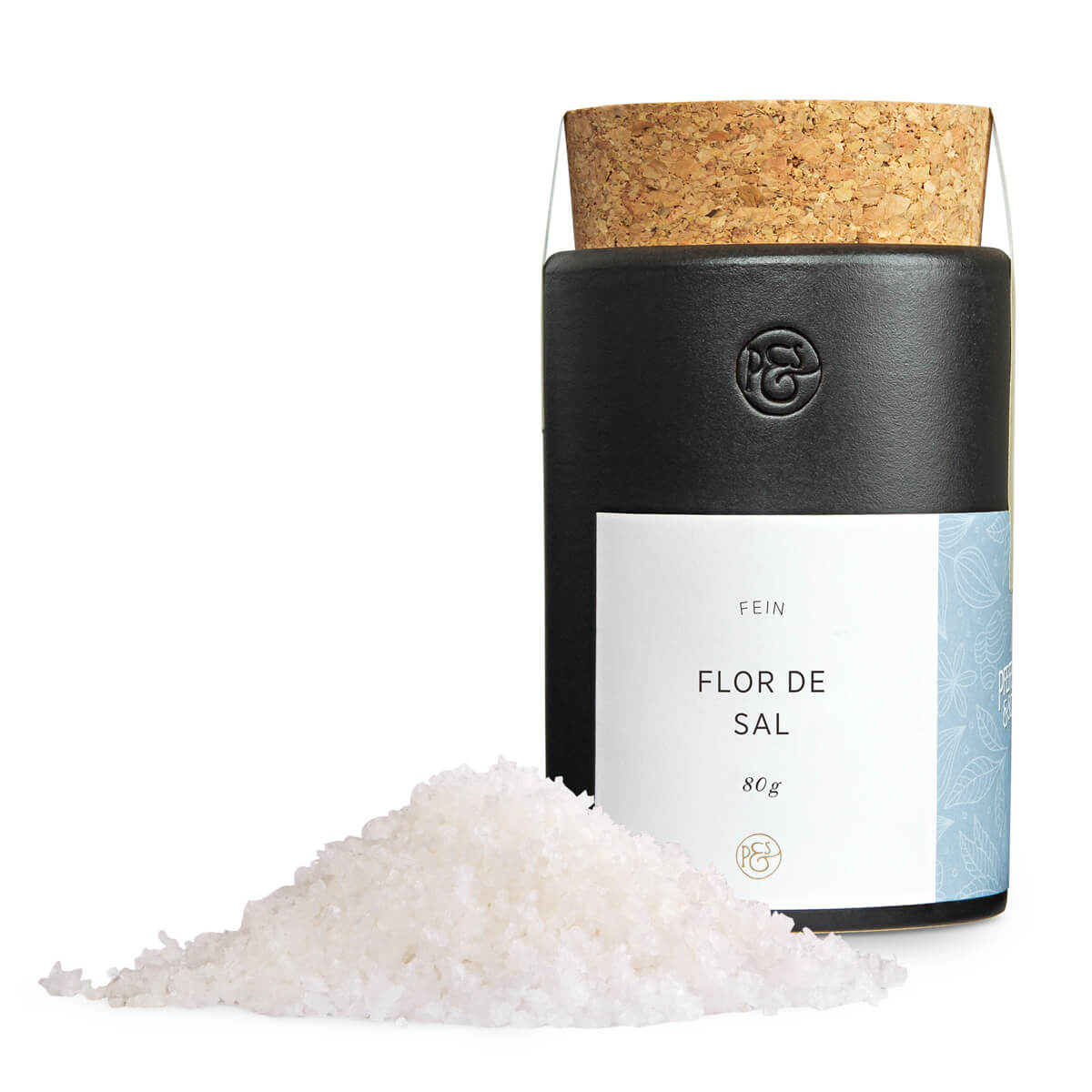 Flor de Sal in Keramikdose von Pfeffersack & Söhne, 80 g
