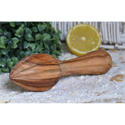 Zitronenpresse aus Olivenholz 15 cm