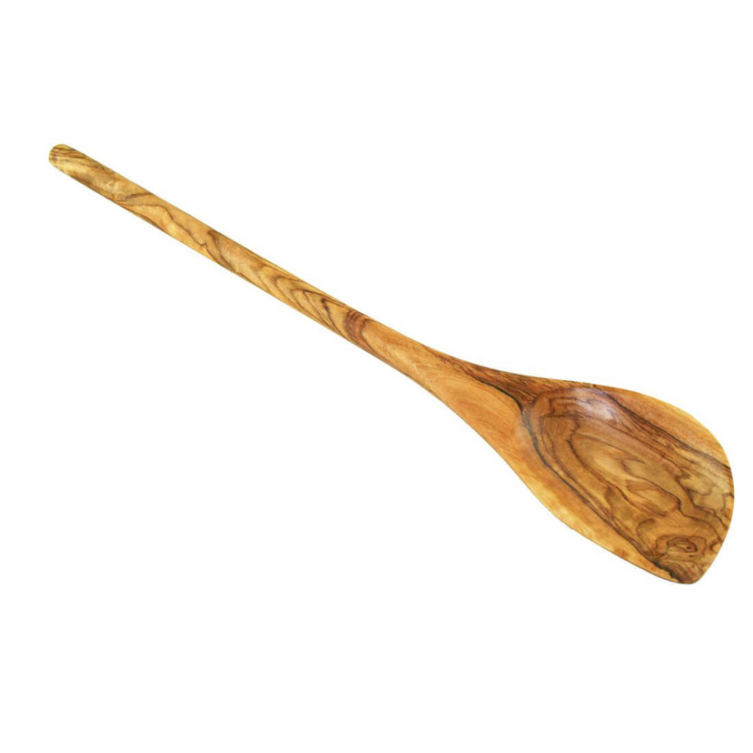 Kochlöffel aus Olivenholz mit Ecke, ca. 30 cm