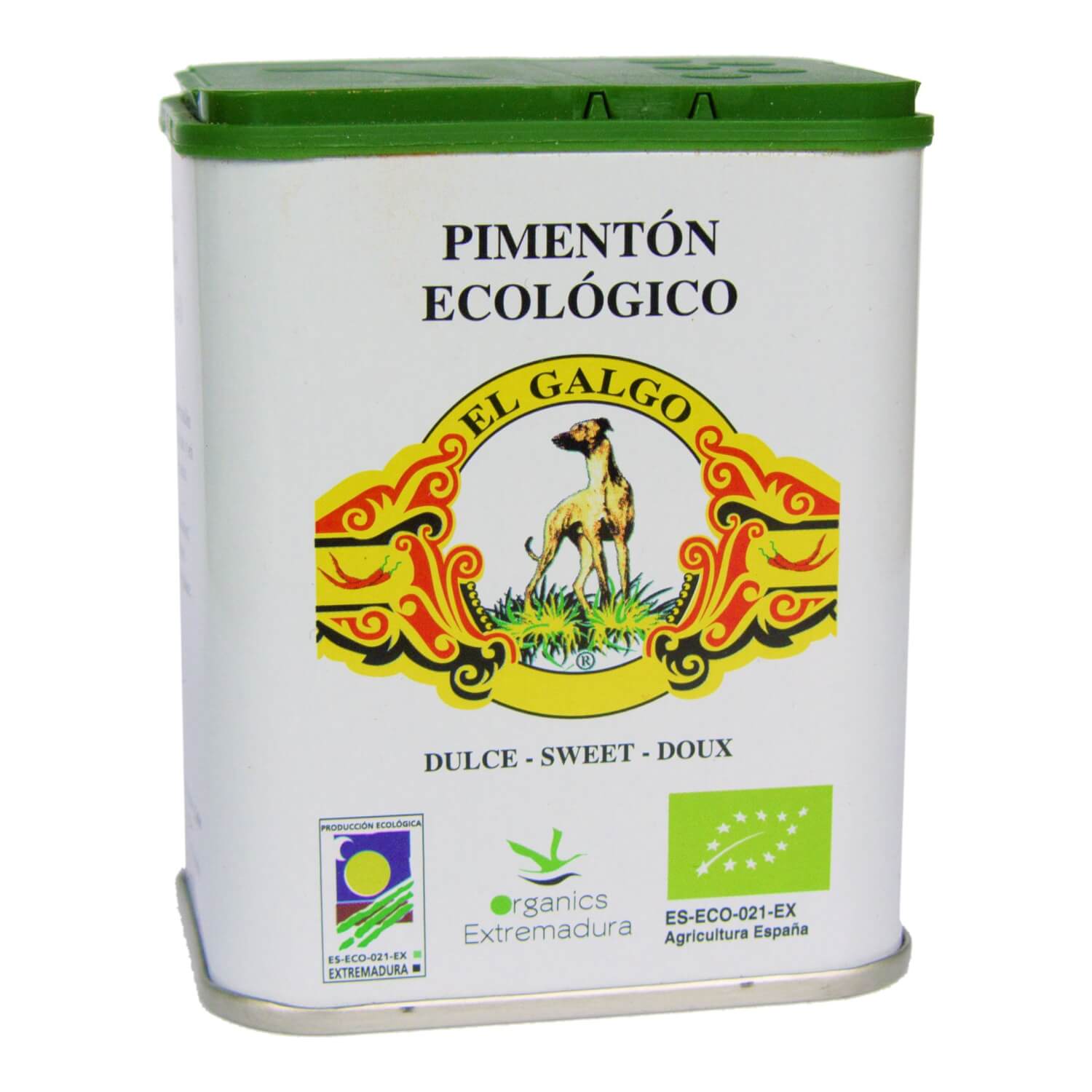 Paprika süß - Pimentón Ecólogico El Galgo sweet Bio von Caballo de Oros, 75 g