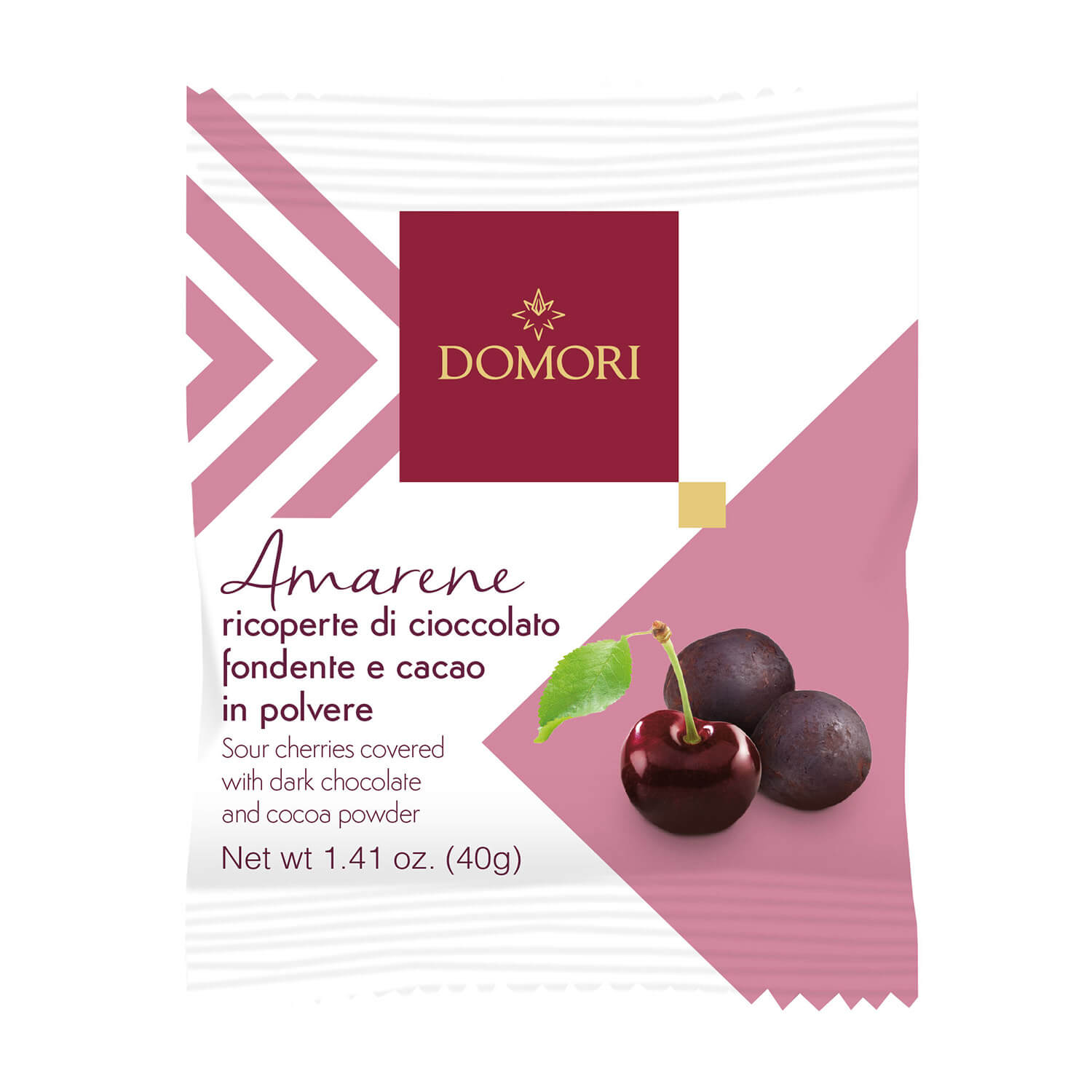 Amarene, Kirschen mit Schokolade von Domori, 40 g
