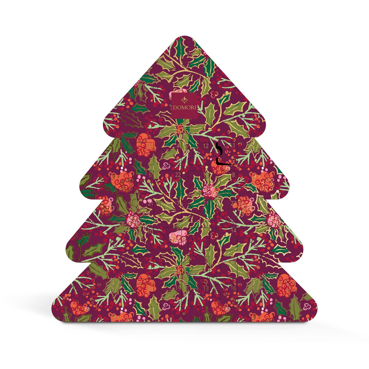 Adventskalender mit dem kompletten Praliné-Sortiment von Domori, 185 g