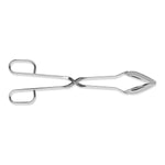 Die Triangle Salatzange, 28 cm, von Triangle hat scherenartige Griffe und flache, blattförmige Enden zum Greifen, abgebildet auf weißem Hintergrund.