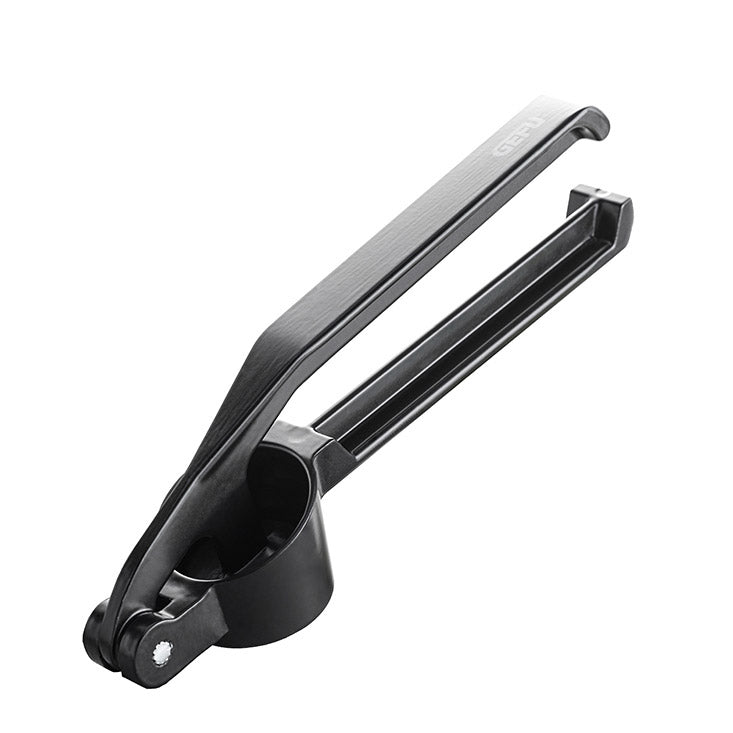 GEFU Knoblauchpresse Presso aus Aluminium, schwarz beschichtet