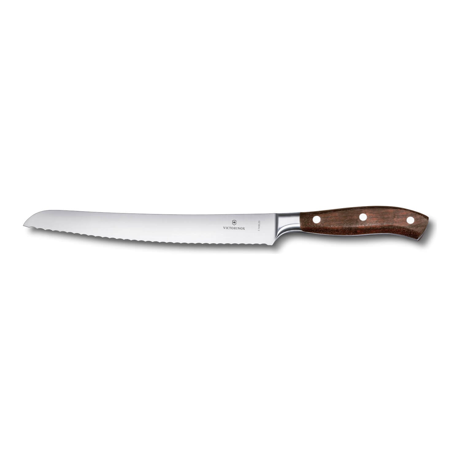 Victorinox Brotmesser Grand Maître 23 cm mit Wellenschliff, Griff Ahorn