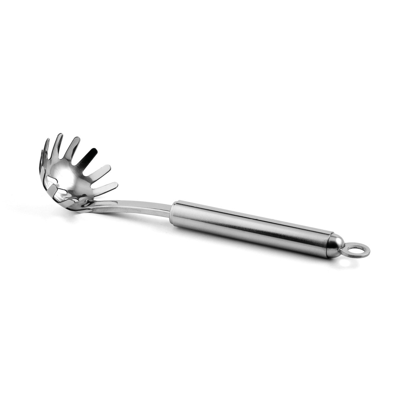 Weis Spaghettilöffel / Spaghettiheber Mini-Serie aus Edelstahl, 21 cm