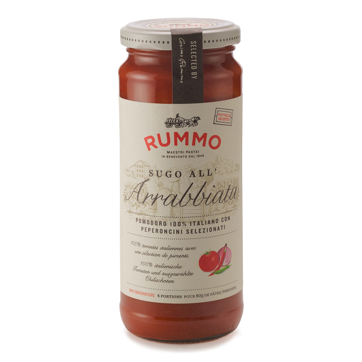 Rummo Sugo all'Arrabbiata - Tomatensauce mit Chili, 340 g