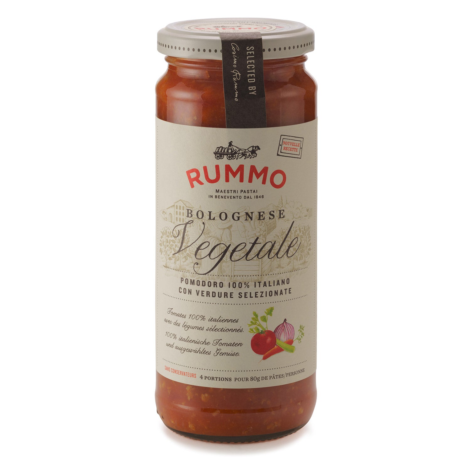 Rummo Bolognese Vegetale - Gemüse-Bolognese, 340 g