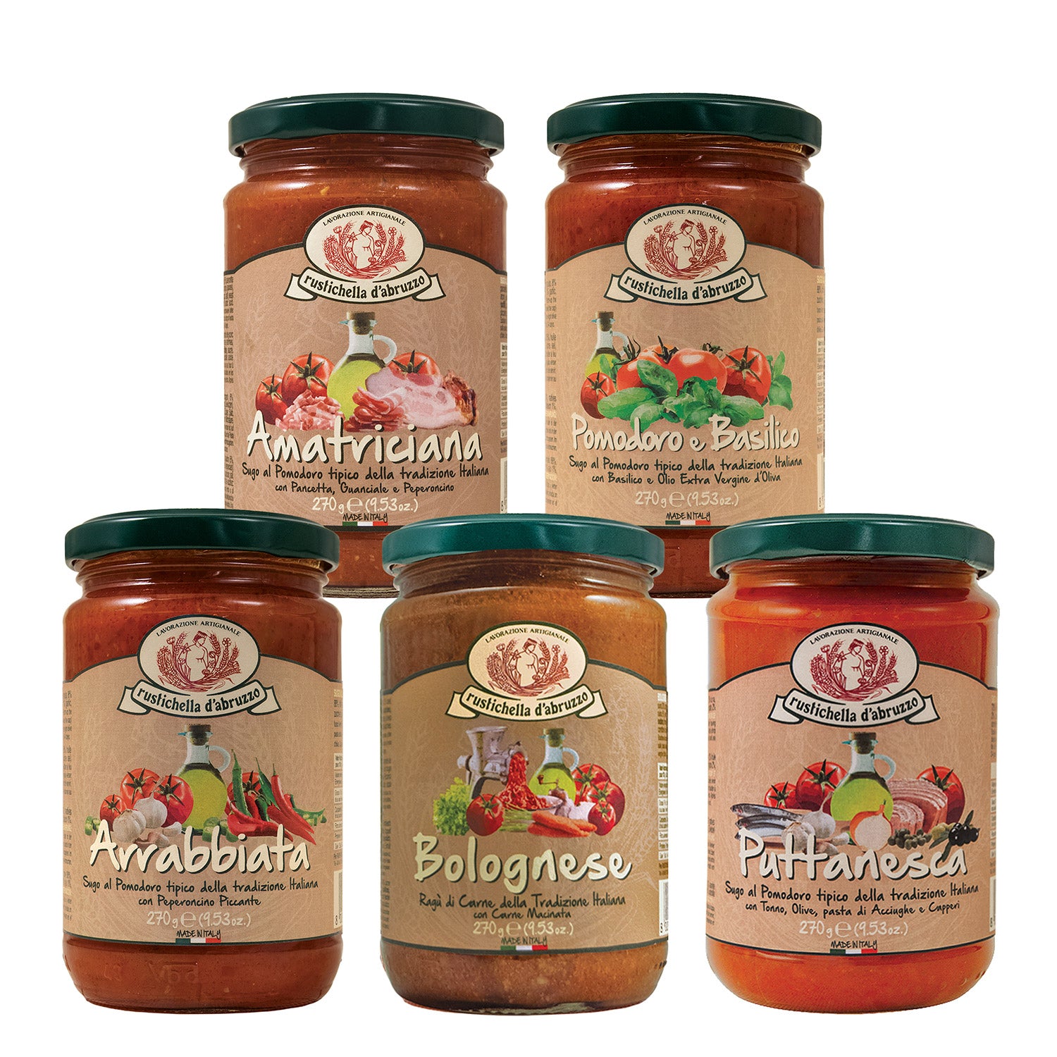 5er Sugo Probierpaket von Rustichella d Abruzzo