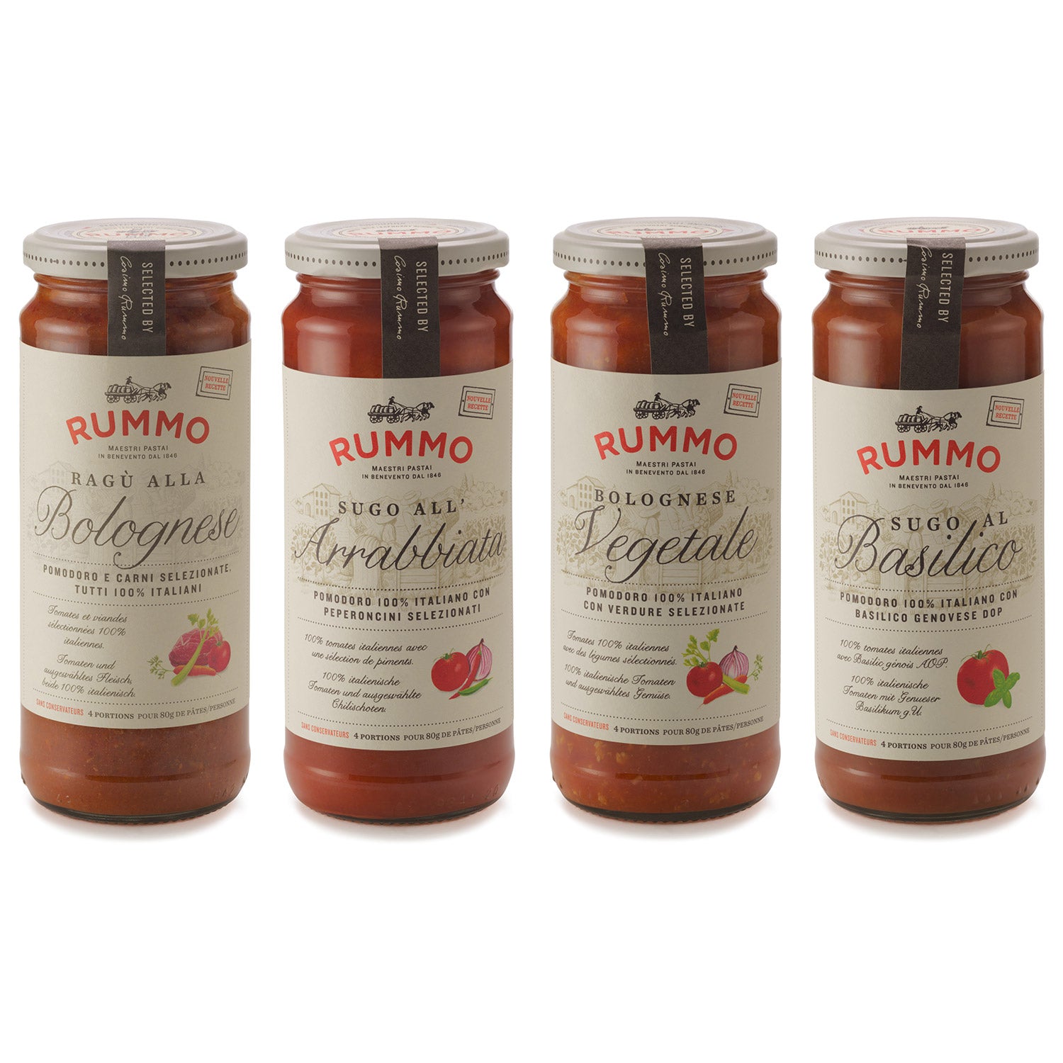 4er Sugo Probierpaket von Rummo