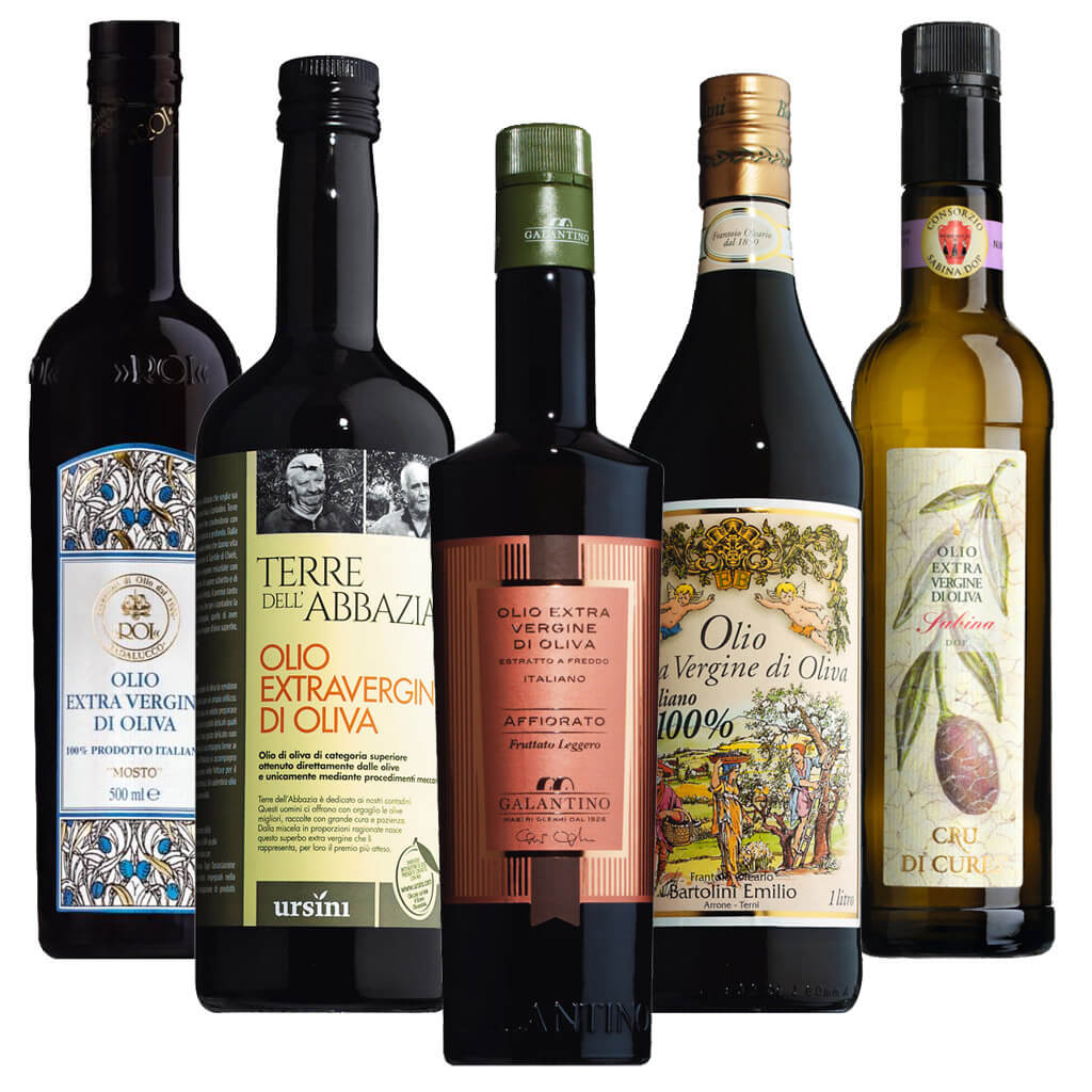 5er Olivenöl nativ extra Probierpaket Italien