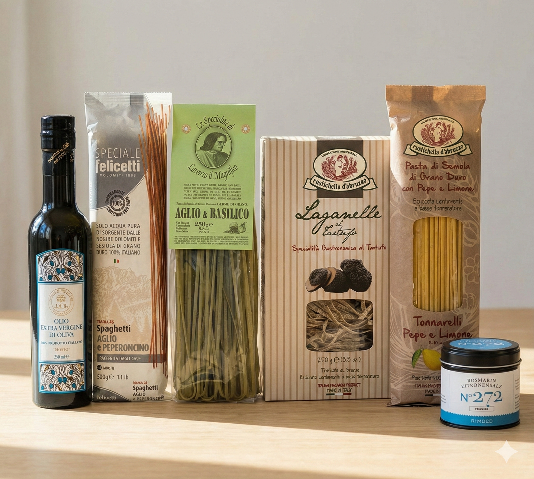 Pasta Box mit kreativen Nudelsorten